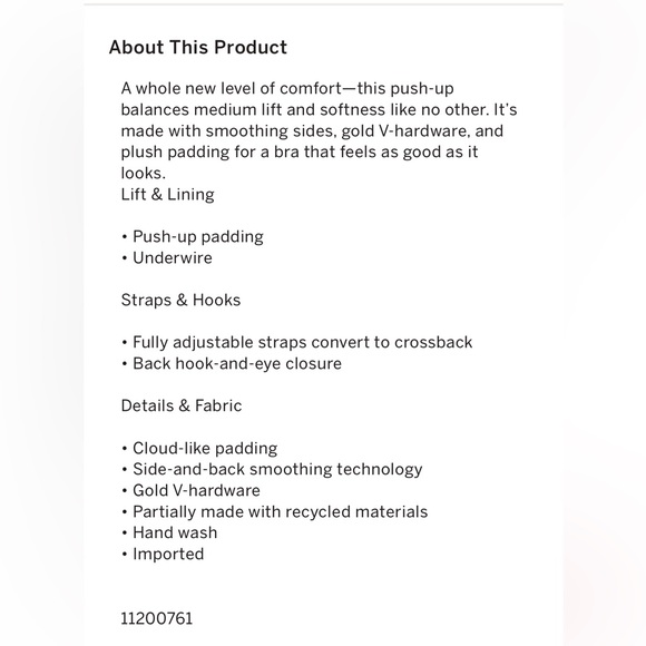 GUC Victoria’s Secret Push Up Plunge Bra Love Cloud size 44C - Picture 9 of 9